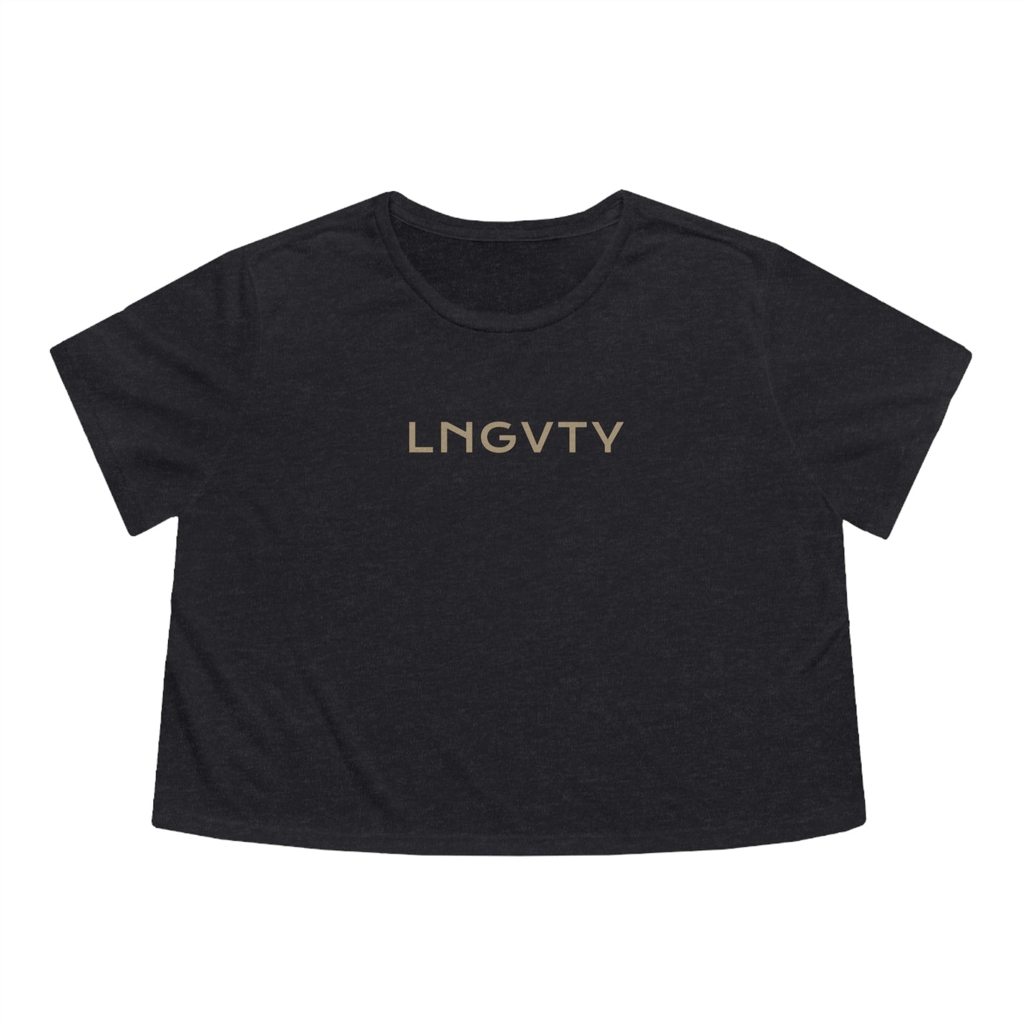 Lngvty Women's Flowy Cropped Tee
