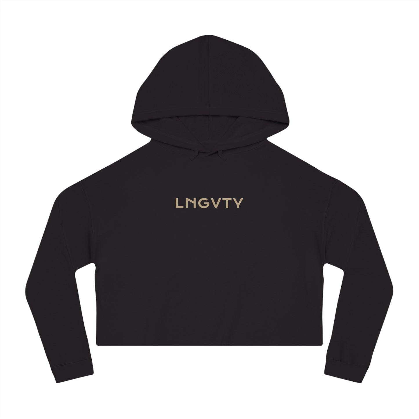 Lngvty Women’s Cropped Hooded Sweatshirt