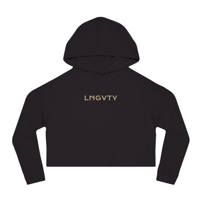 Lngvty Women’s Cropped Hooded Sweatshirt