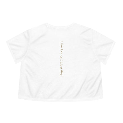 Lngvty Women's Flowy Cropped Tee