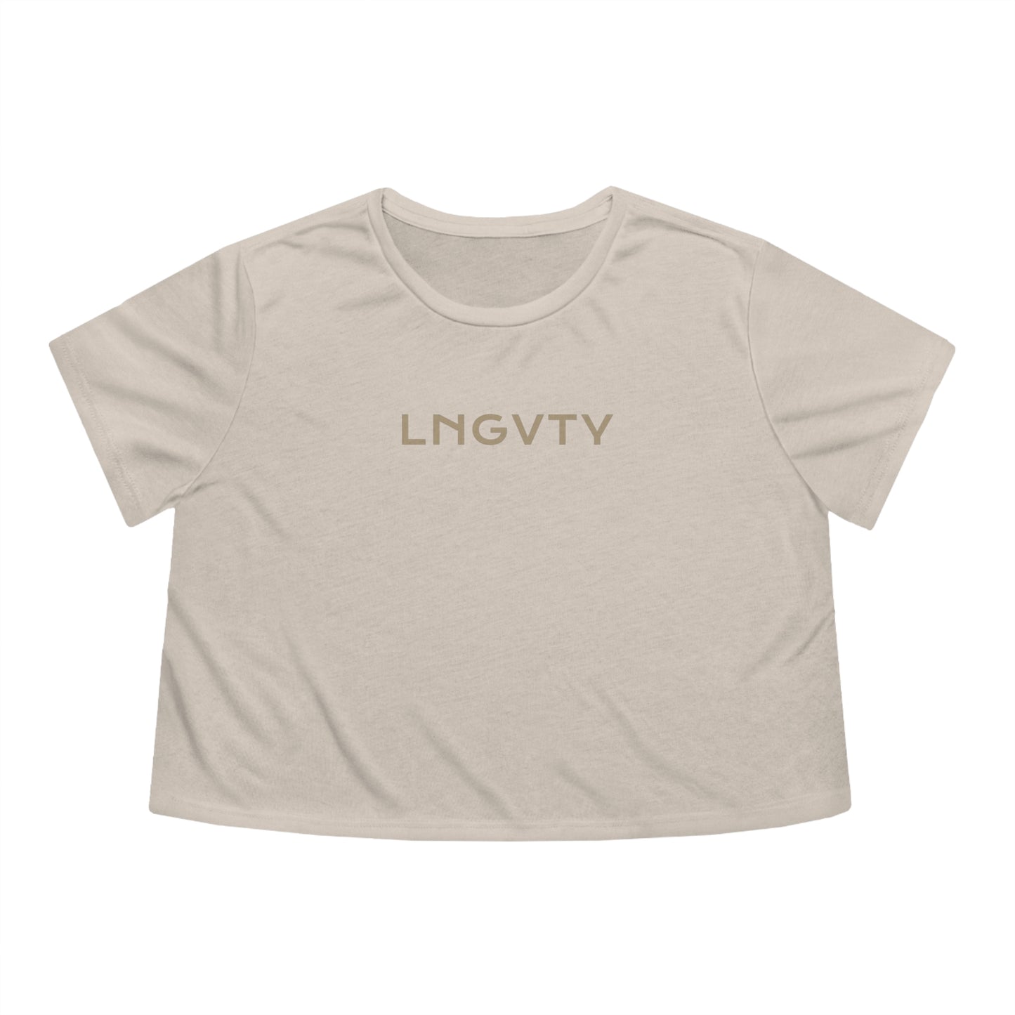 Lngvty Women's Flowy Cropped Tee