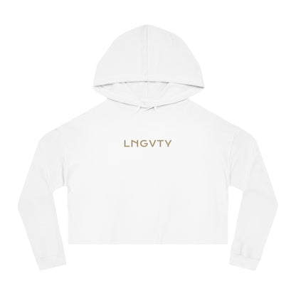 Lngvty Women’s Cropped Hooded Sweatshirt