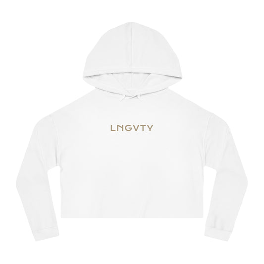 Lngvty Women’s Cropped Hooded Sweatshirt