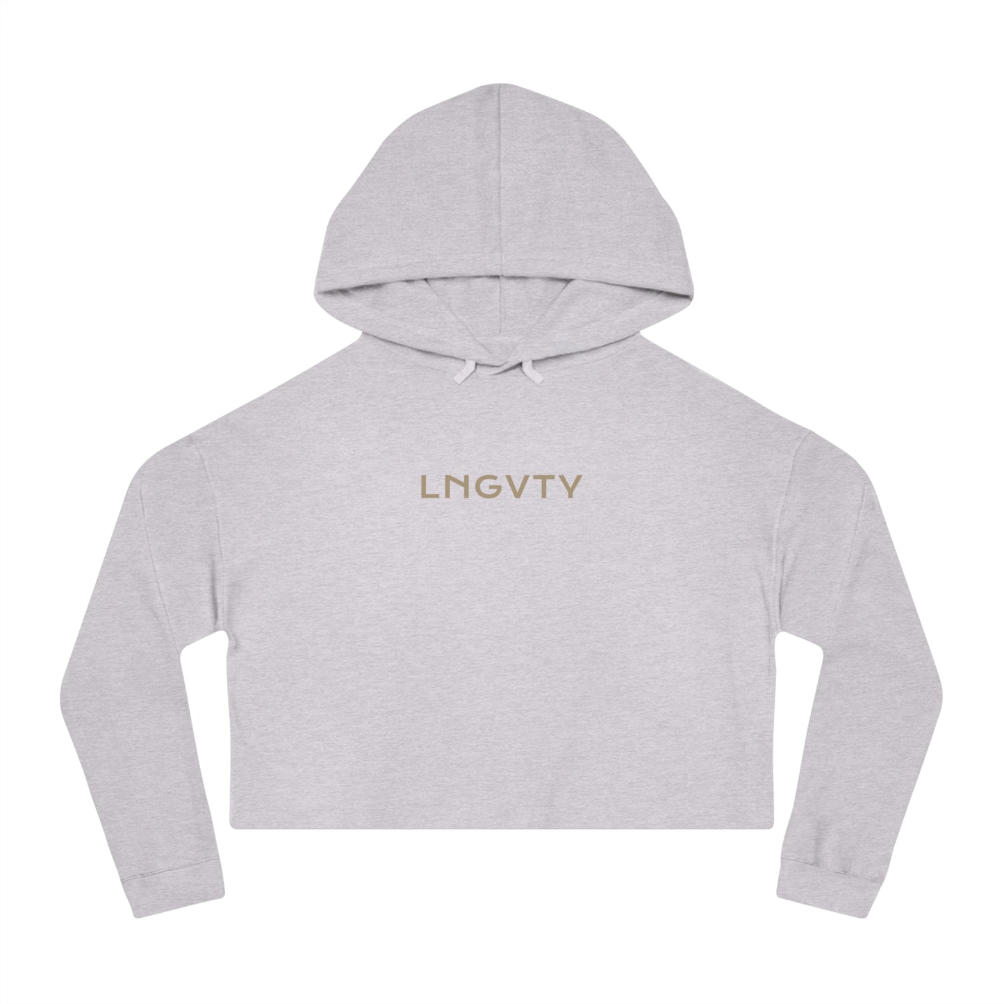 Lngvty Women’s Cropped Hooded Sweatshirt