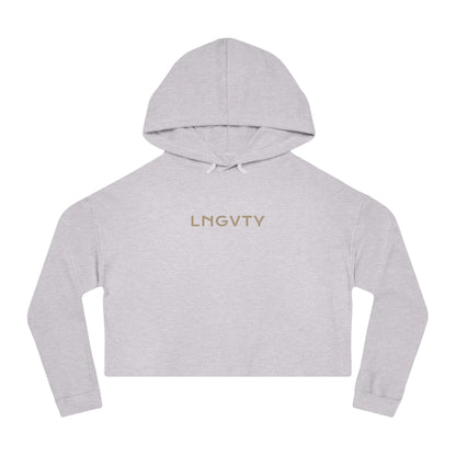 Lngvty Women’s Cropped Hooded Sweatshirt
