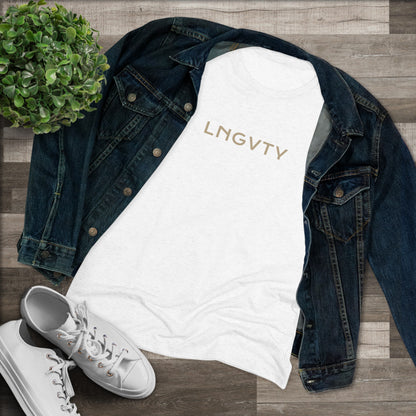 Lngvty Women's Triblend Tee
