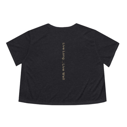 Lngvty Women's Flowy Cropped Tee