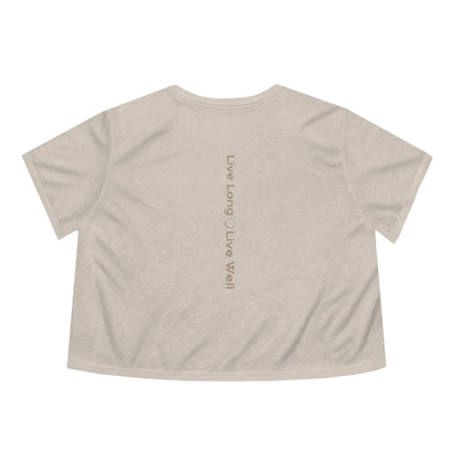 Lngvty Women's Flowy Cropped Tee