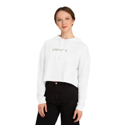 Lngvty Women’s Cropped Hooded Sweatshirt