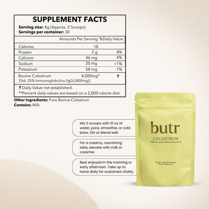 Grass - Fed Bovine Colostrum - butr