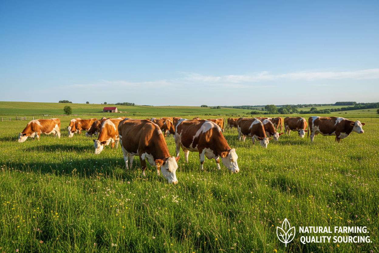 quality sourcing - grass fed cows